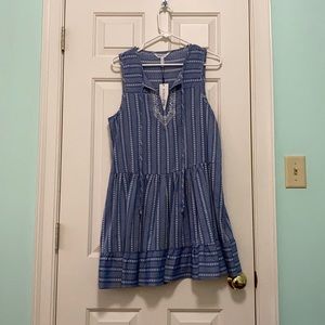 BCBGeneration Blue and White Dress